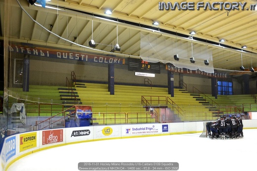 2016-11-01 Hockey Milano Rossoblu U16-Caldaro 0109 Squadra